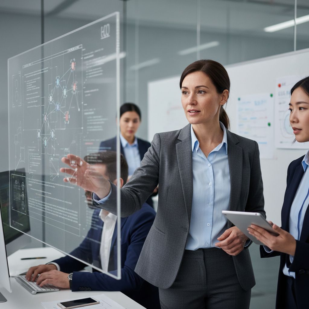 Equipo colaborando en proyecto de visión por computadora